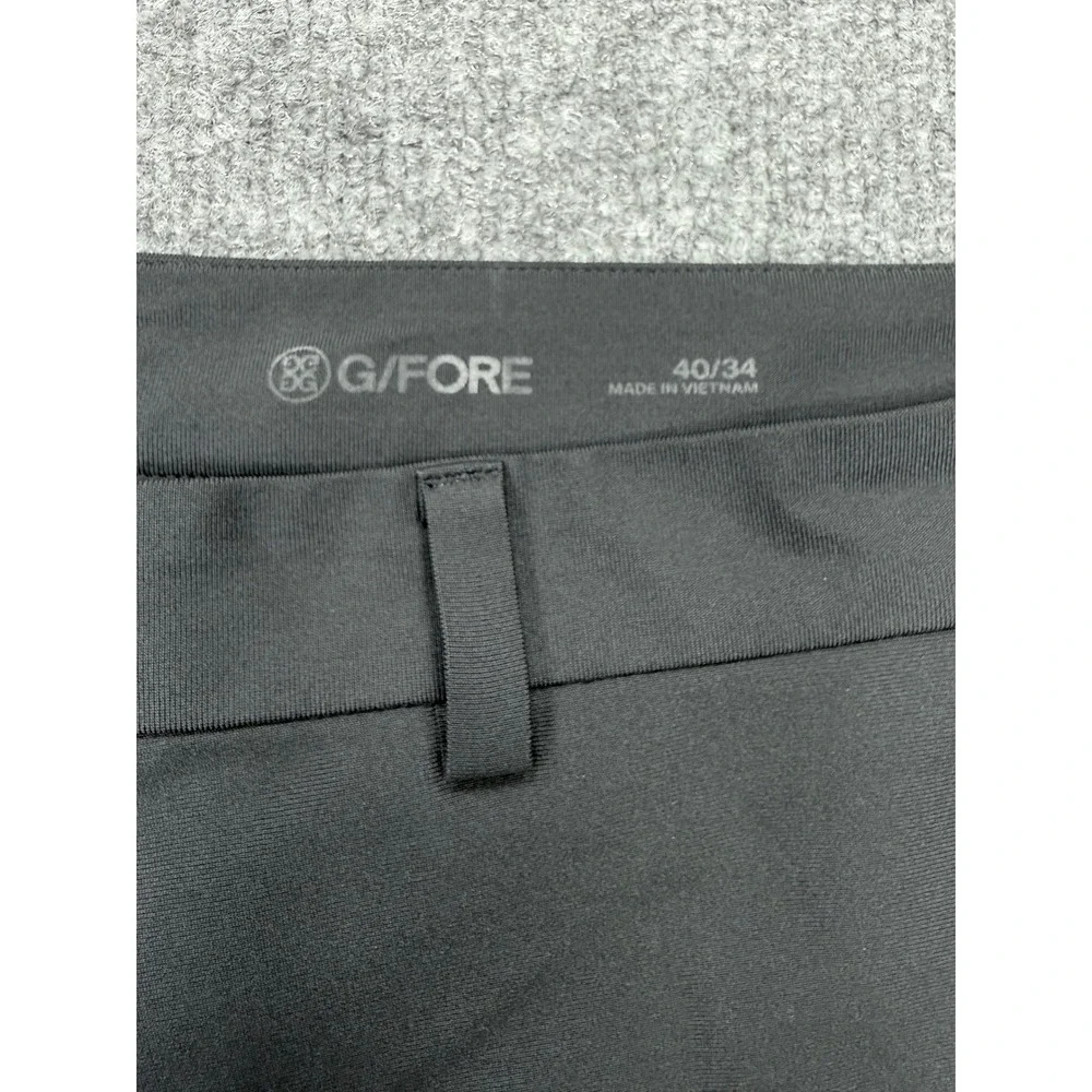 G/FORE Mens Black Performance Golf Pants Tapered Fit 40/34 Stretch - Picture 5 of 9